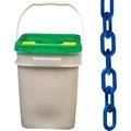 Gec Mr. Chain Plastic Chain Barrier In A Pail, 1-1/2inx300'L, Blue 30006-P